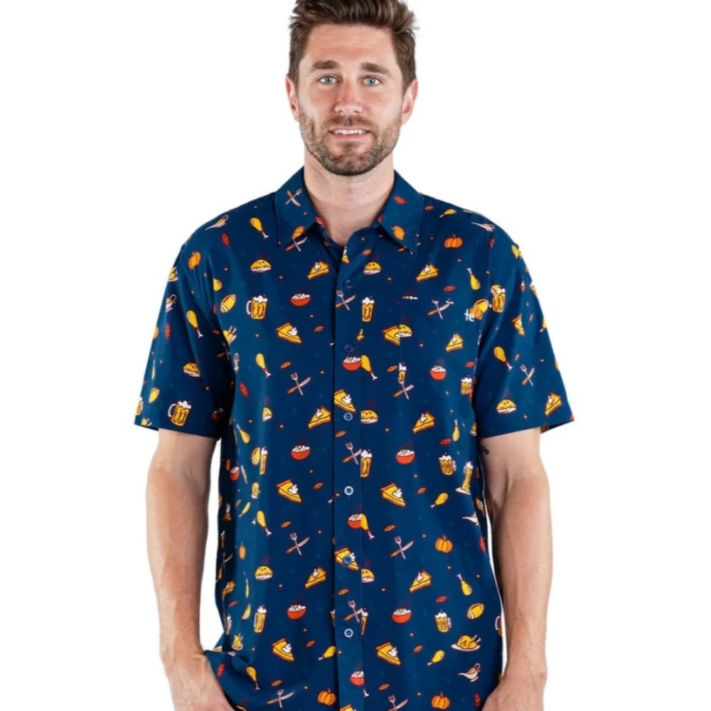 Tipsy Elves Button Down Thanksgiving Shirt